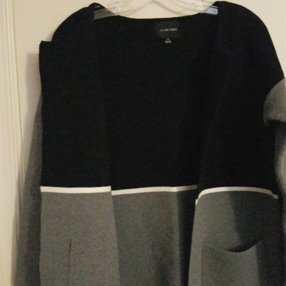 Anthropologie Gray, black, white, duster - Picture 6 of 10